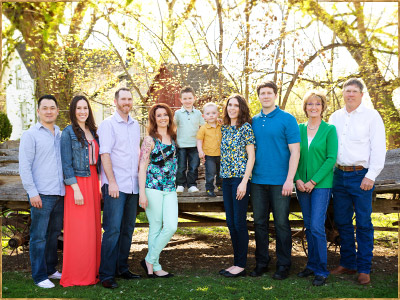 Family photography at the Schick-Ostolasa farmstead in Hidden Springs, Idaho