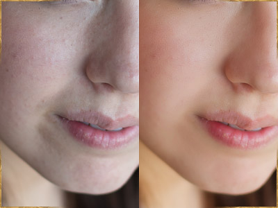 Cosmetic retouching before and after - Boise portrait photography - senior pictures, family photography, children photographer, engagement photos