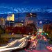 Downtown Boise, Idaho, at dusk