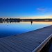 Dusk over dock in McCall, Idaho